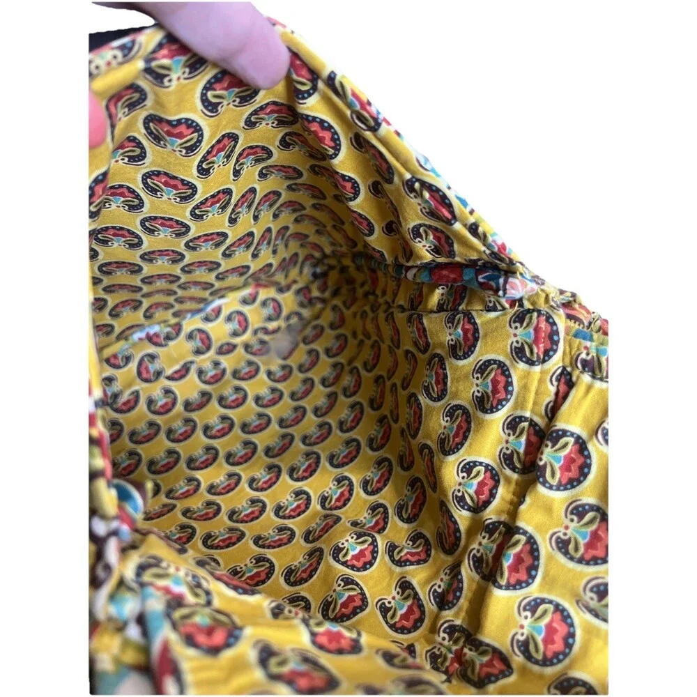 Vera Bradley (2012) Retired Provencal Paisley Pattern Flap Closure Crossbody